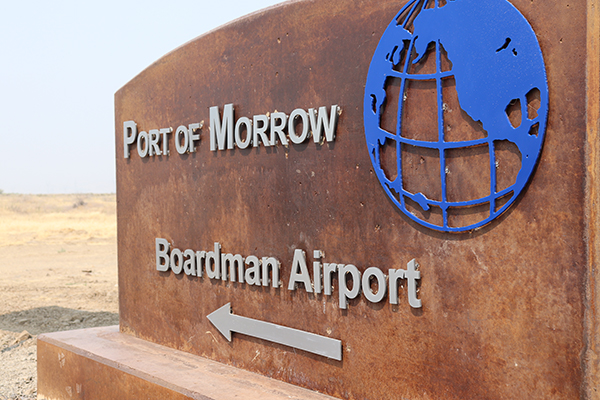 Port of Morrow Airport Sign