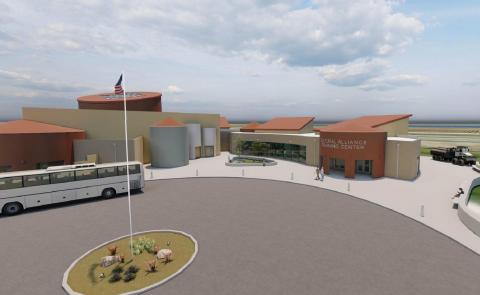 Conceptual rendering of the Cultural Alliance and Training Center at SAGE