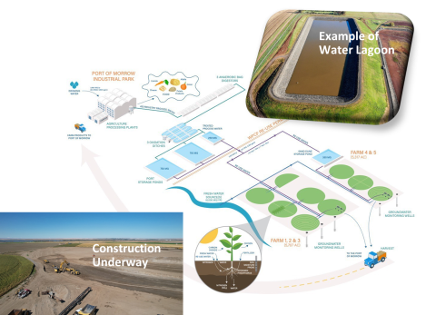 examples of the lagoon and combined treatment system